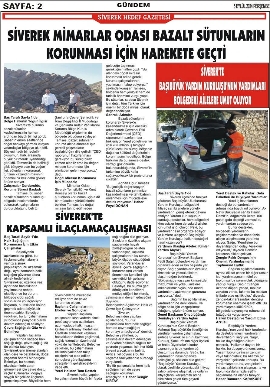 5.09.2024 Tarihli Gazetemiz