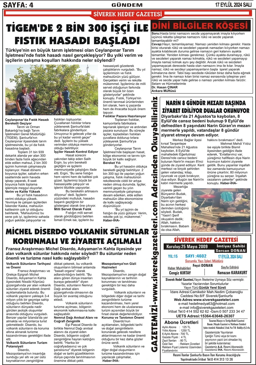 17.09.2024 Tarihli Gazetemiz