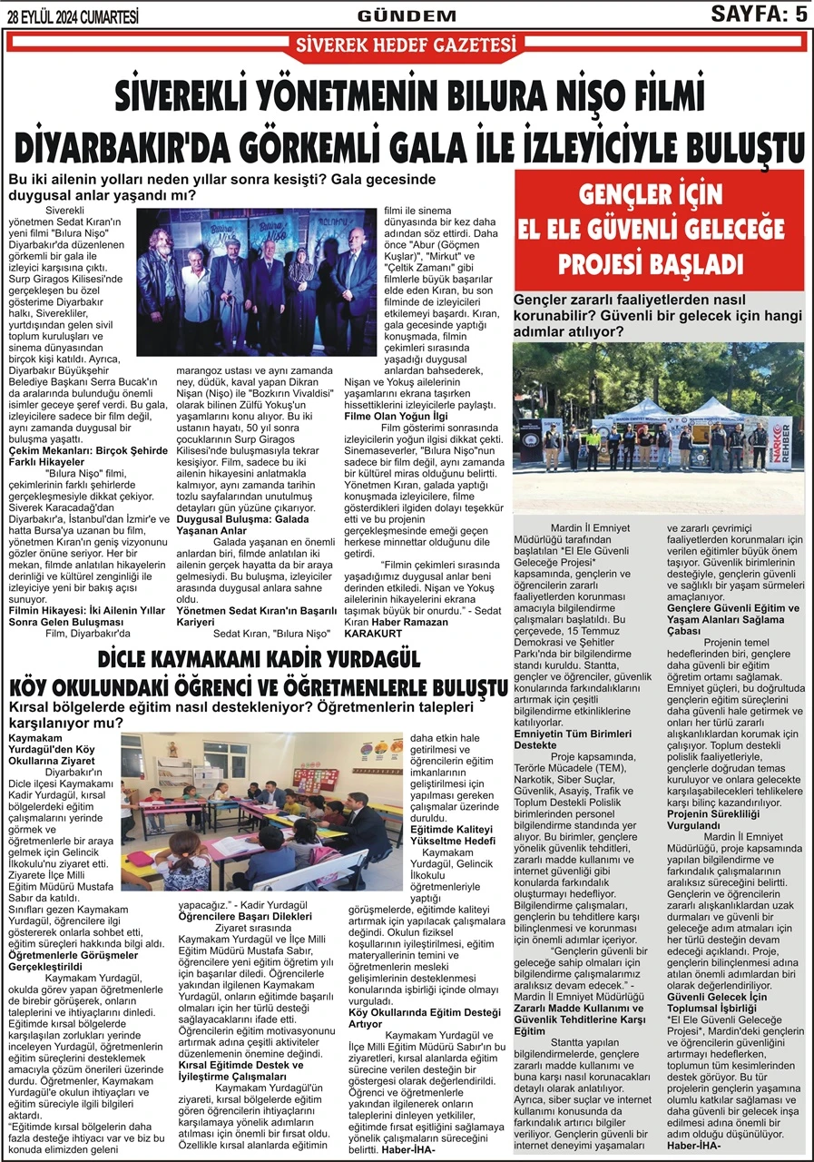 28.09.2024 Tarihli Gazetemiz