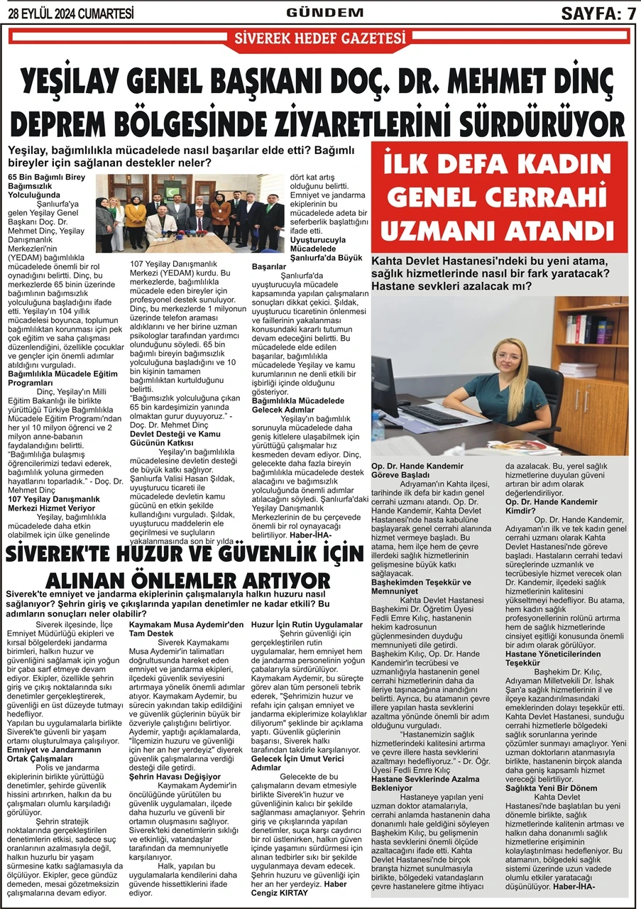 28.09.2024 Tarihli Gazetemiz