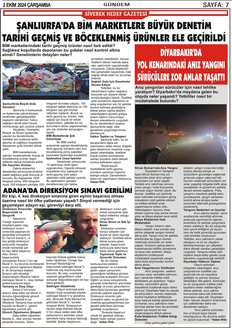 2.10.2024 Tarihli Gazetemiz