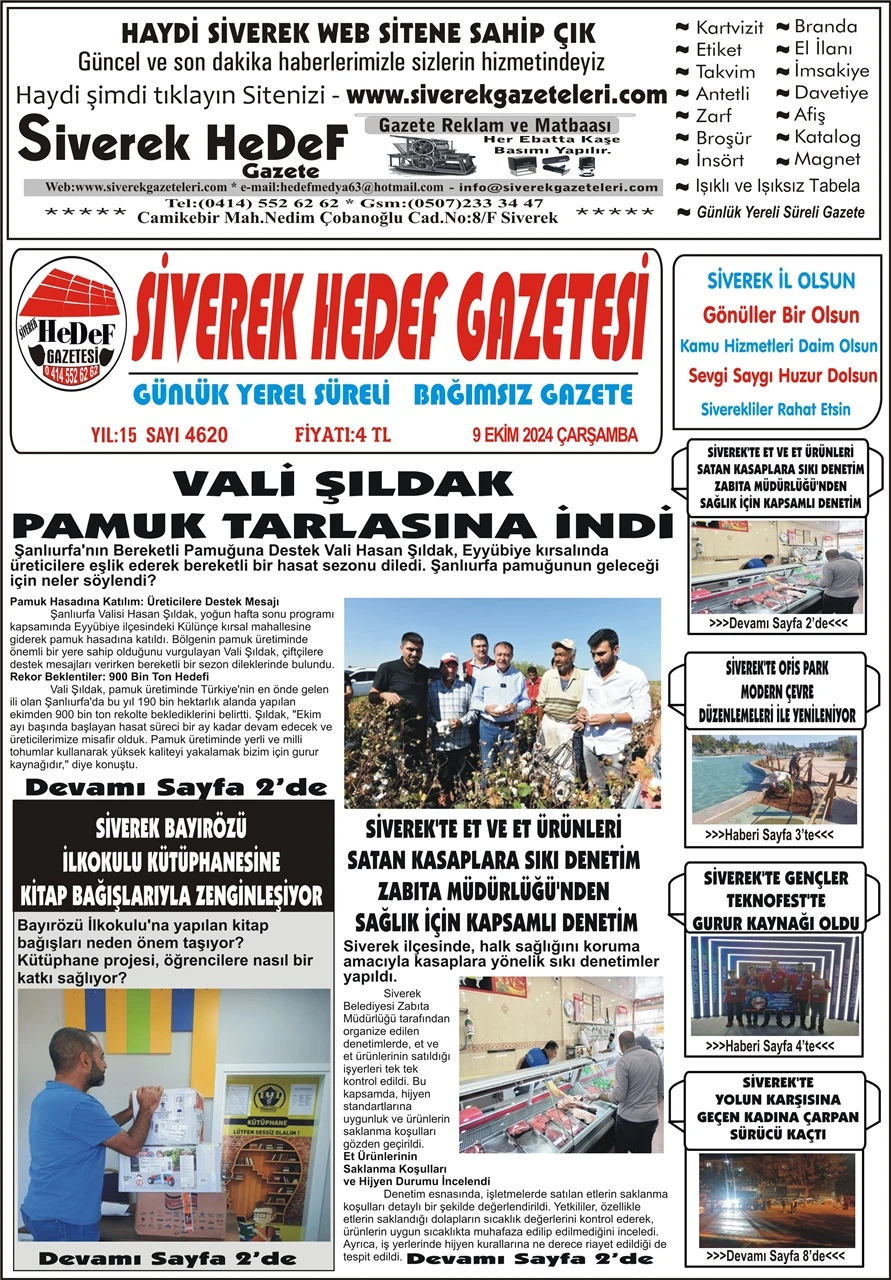 09.10.2024 Tarihli Gazetemiz