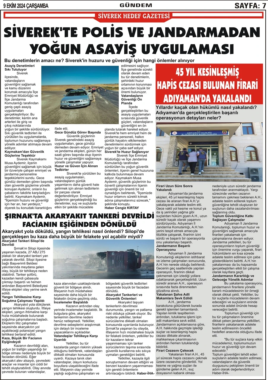 09.10.2024 Tarihli Gazetemiz