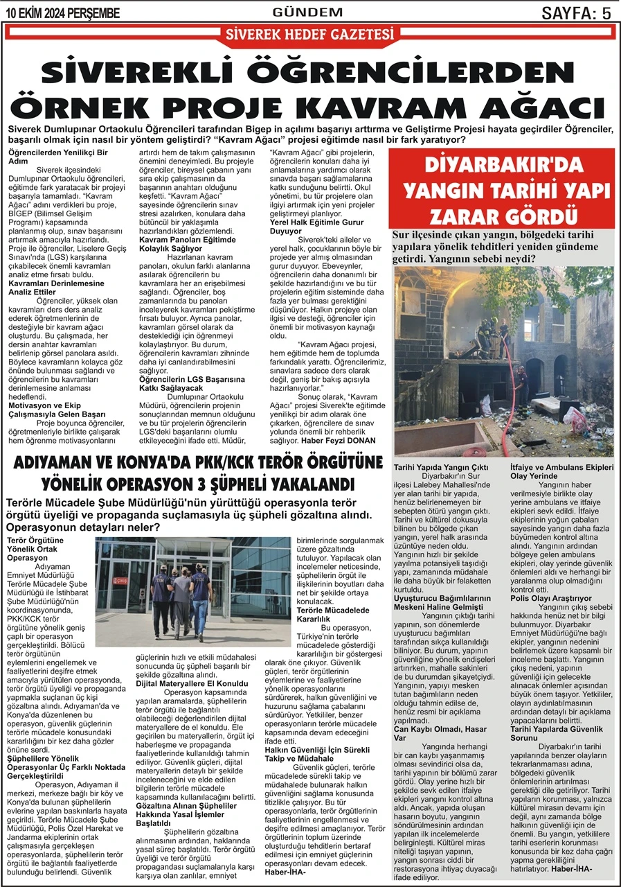 10.10.2024 Tarihli Gazetemiz