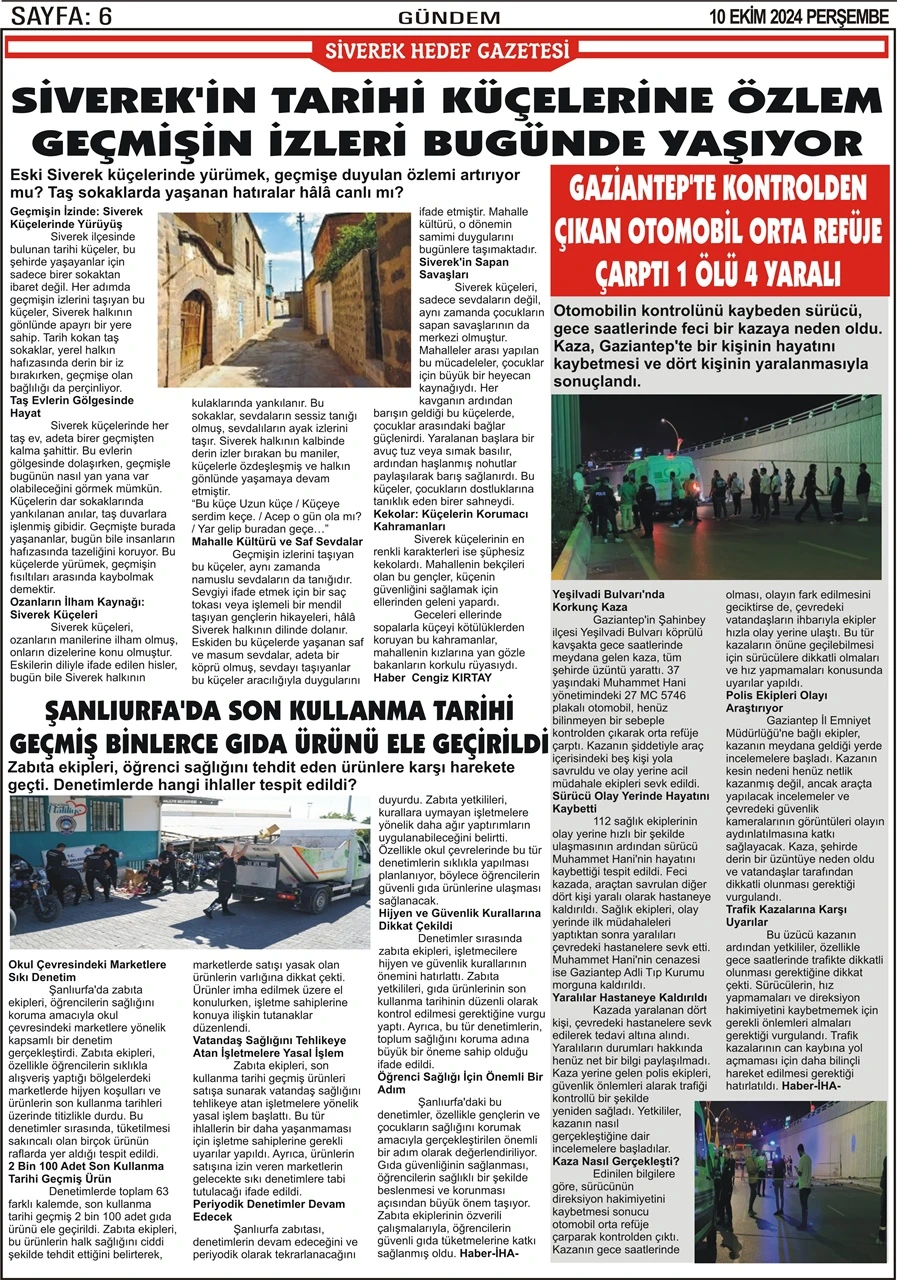 10.10.2024 Tarihli Gazetemiz