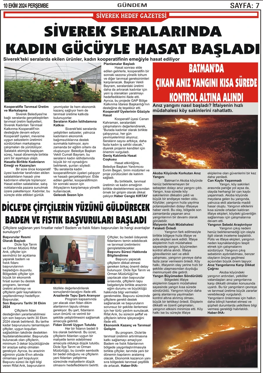 10.10.2024 Tarihli Gazetemiz