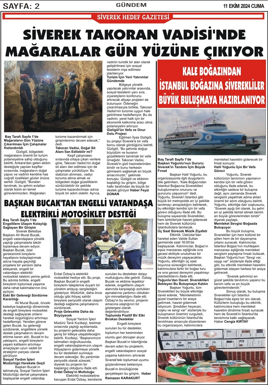 11.10.2024 Tarihli Gazetemiz