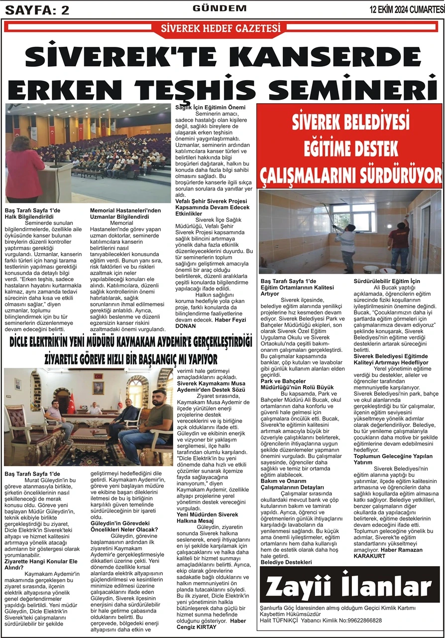 12.10.2024  Tarihli Gazetemiz