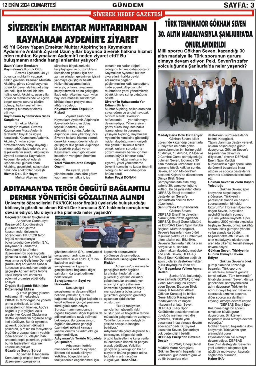 12.10.2024  Tarihli Gazetemiz