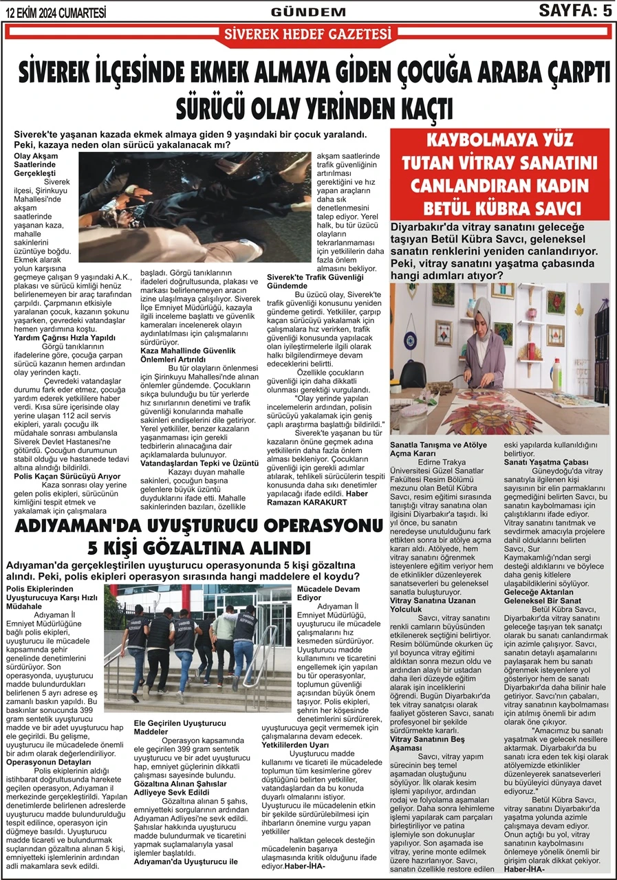 12.10.2024  Tarihli Gazetemiz