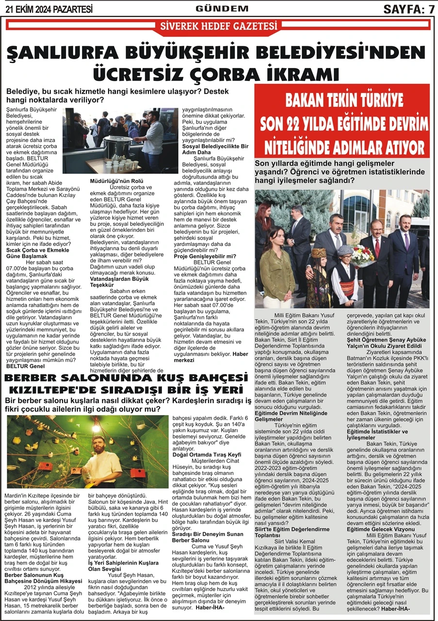 21.10.20024 Tarihli Gazetemiz