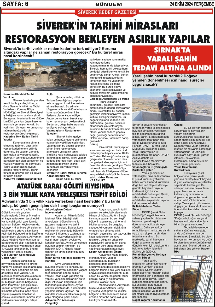 24.10.2024 Tarihli Gazetemiz