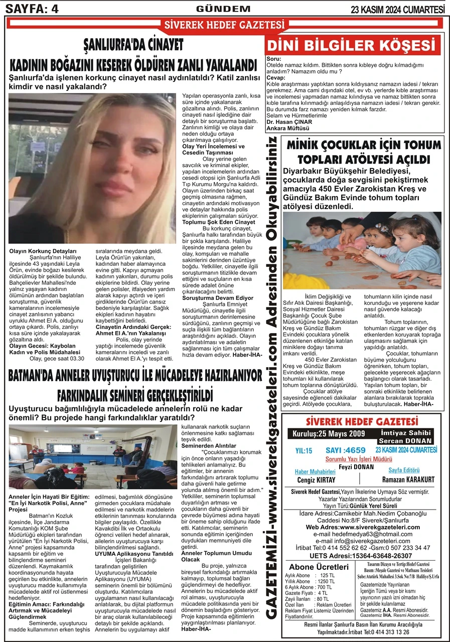 23.11.2024 Tarihli Gazetemiz