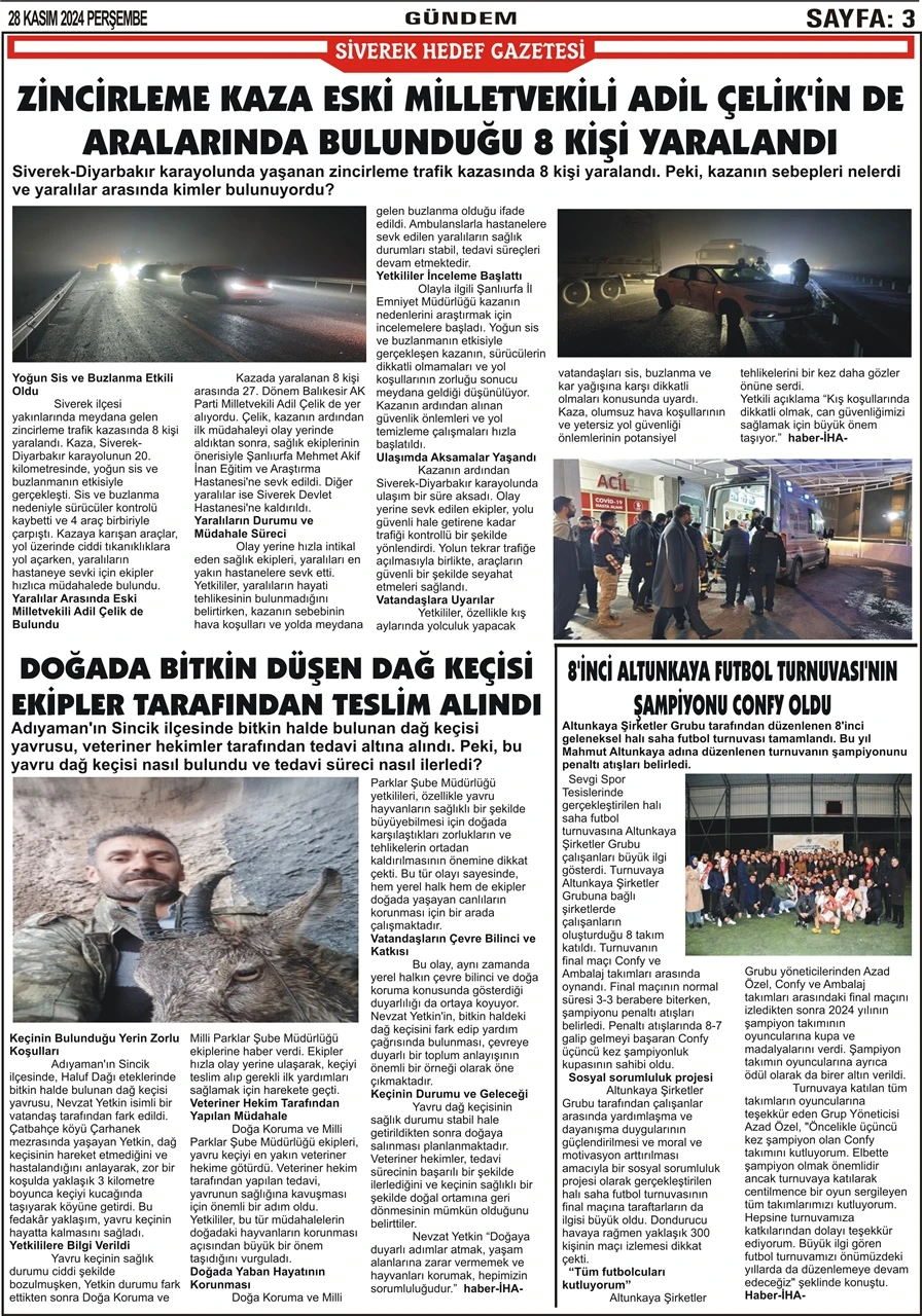 28.11.2024  Tarihli Gazetemiz