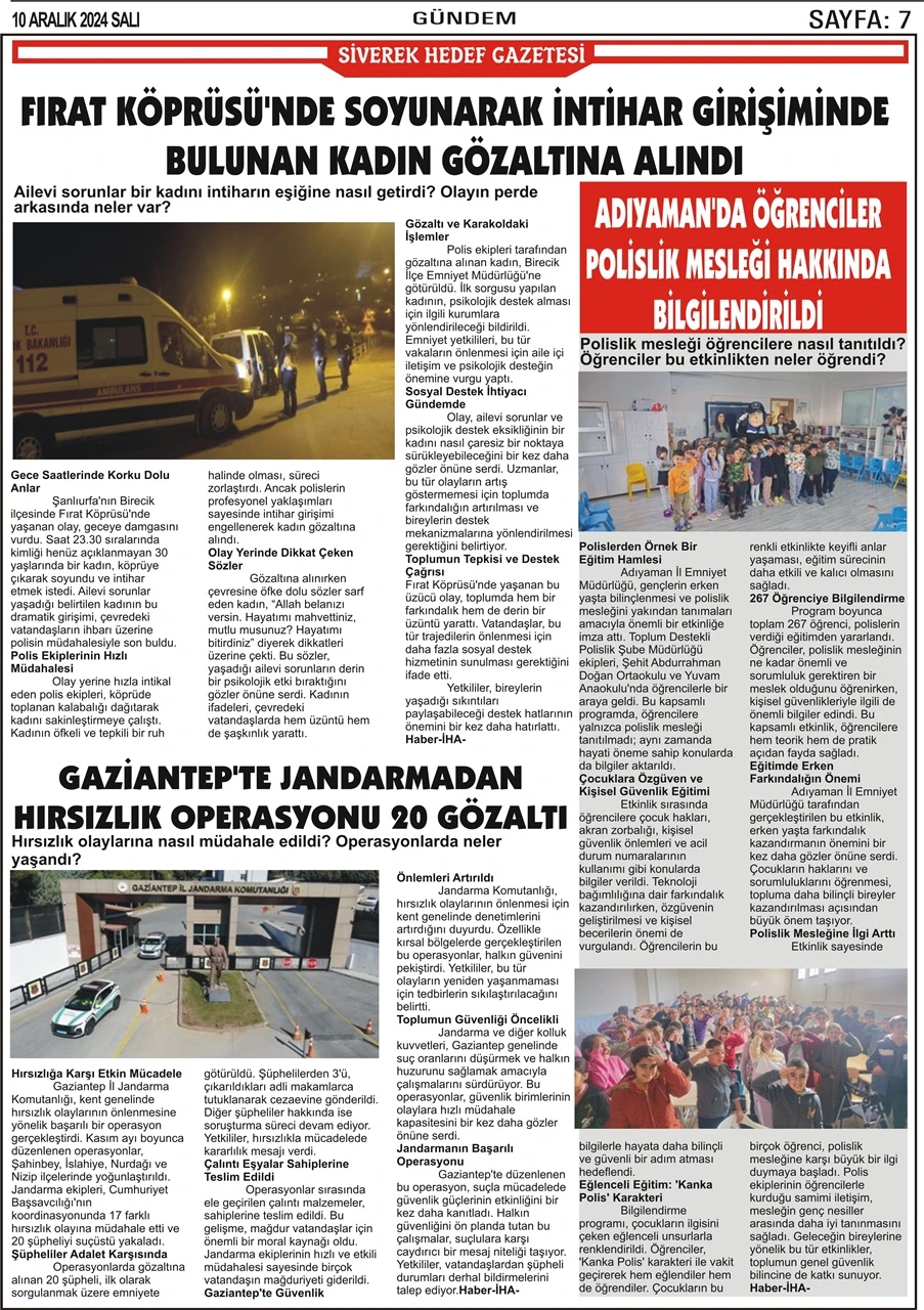 10.12.2024 Tarihli Gazetemiz