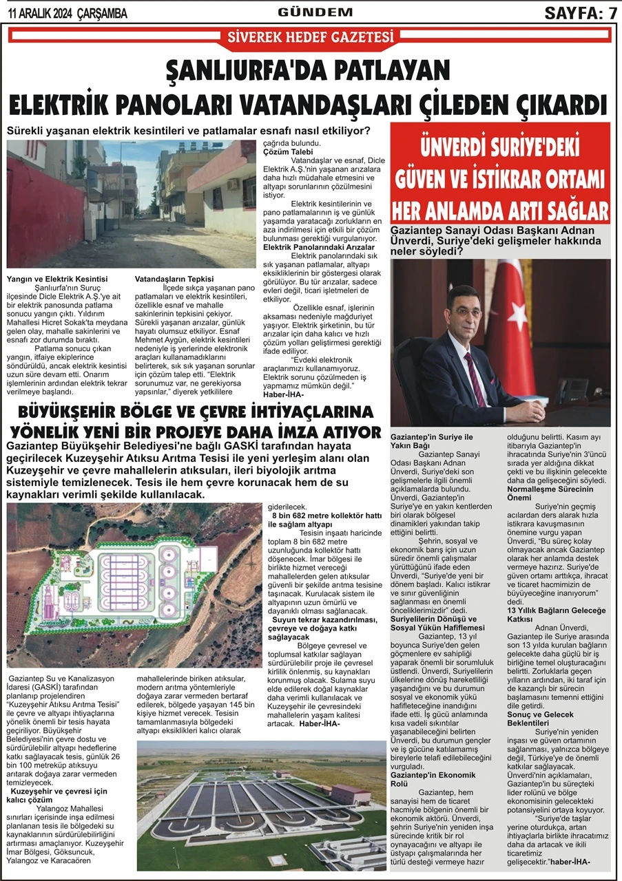 11.12.2024 Tarihli Gazetemiz