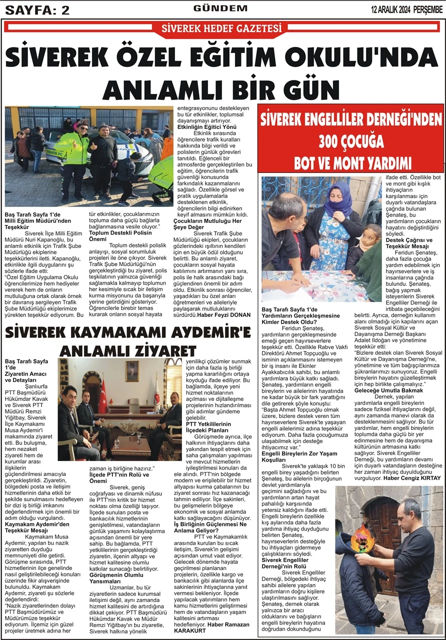 12.12.2024 Tarihli Gazetemiz