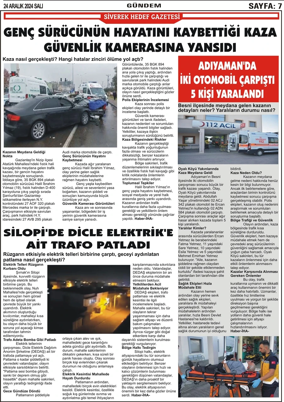 24.12.2024 Tarihli Gazetemiz