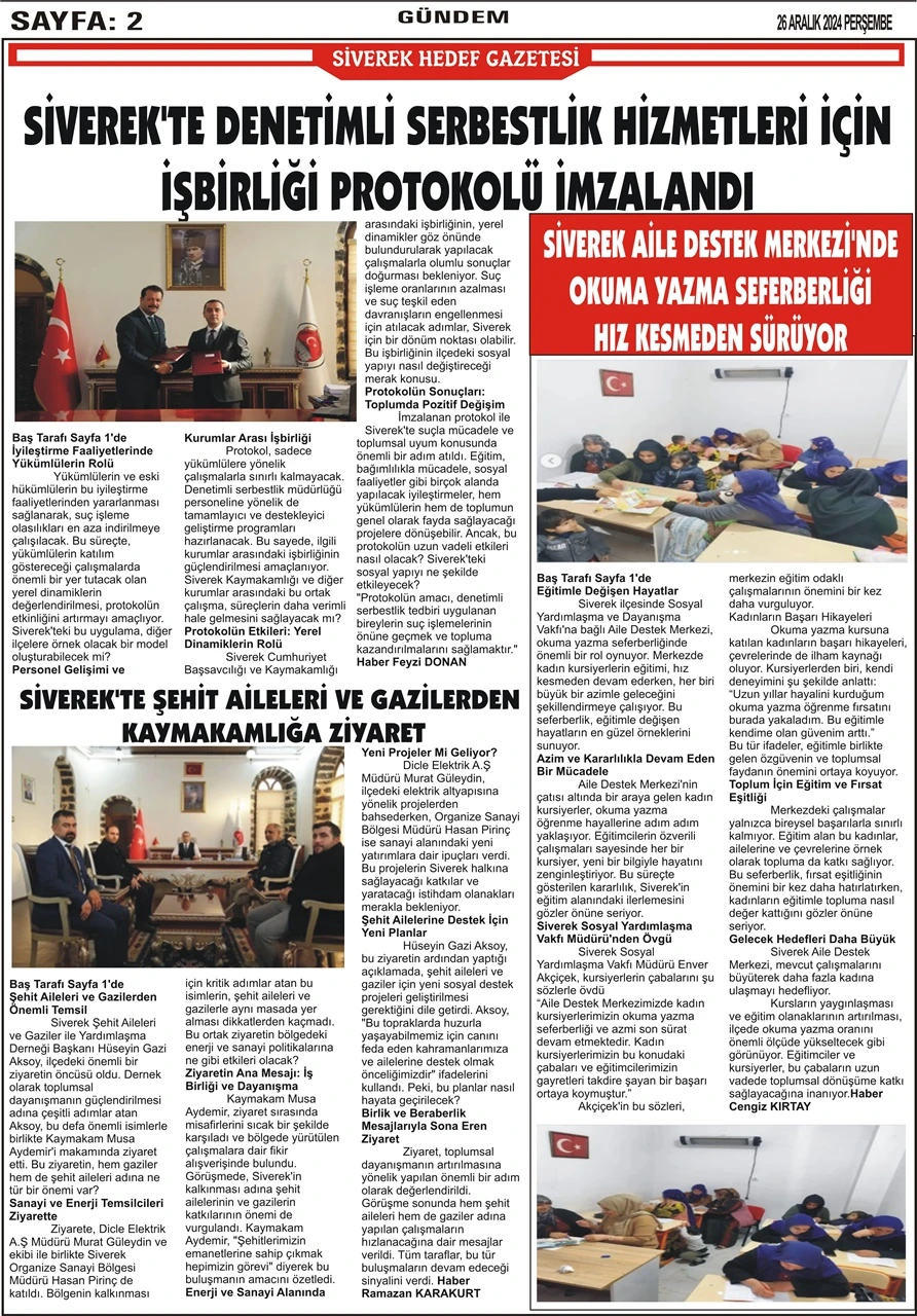 26.12.2024 Tarihli Gazetemiz