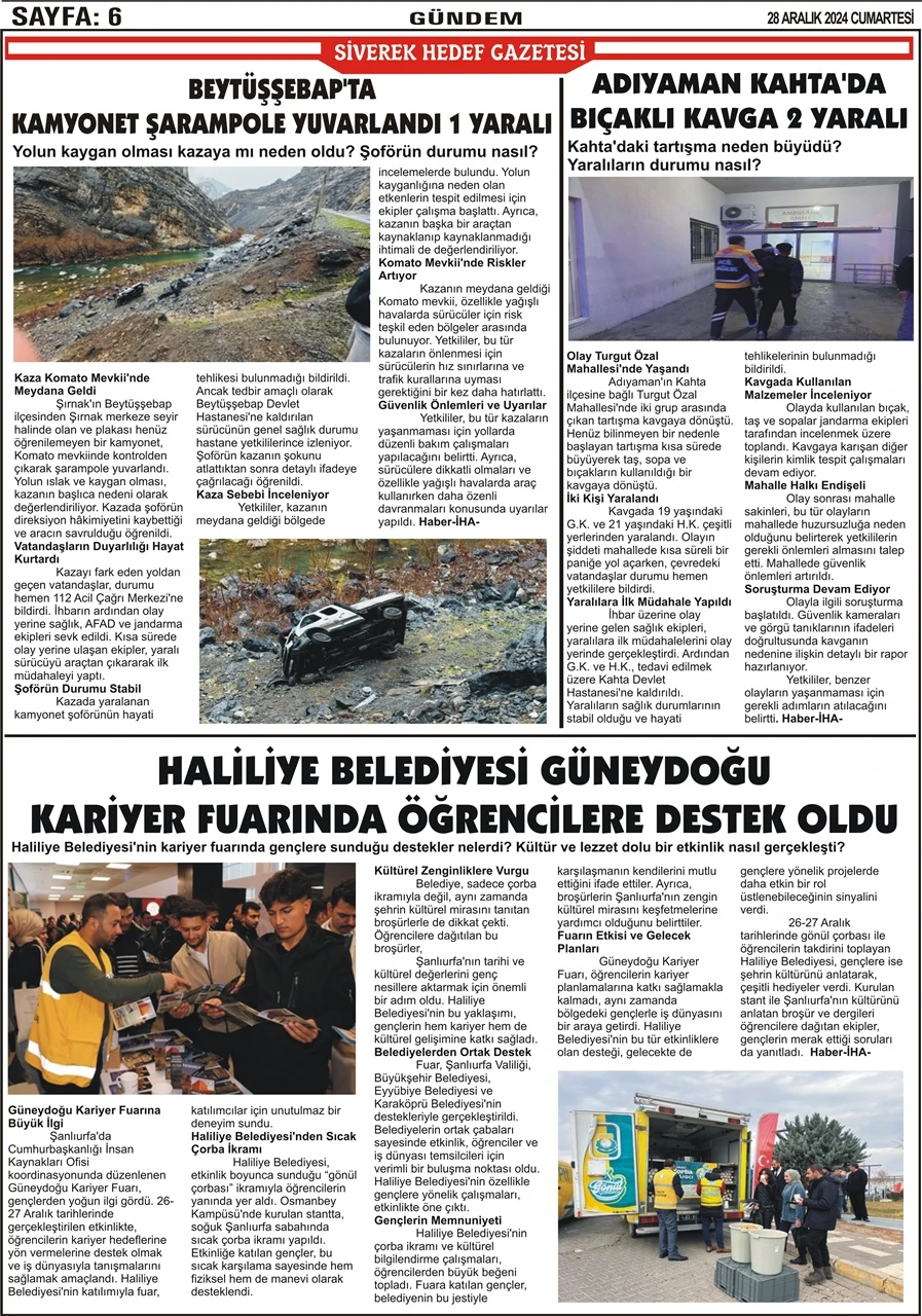 28.12.2024 Tarihli Gazetemiz