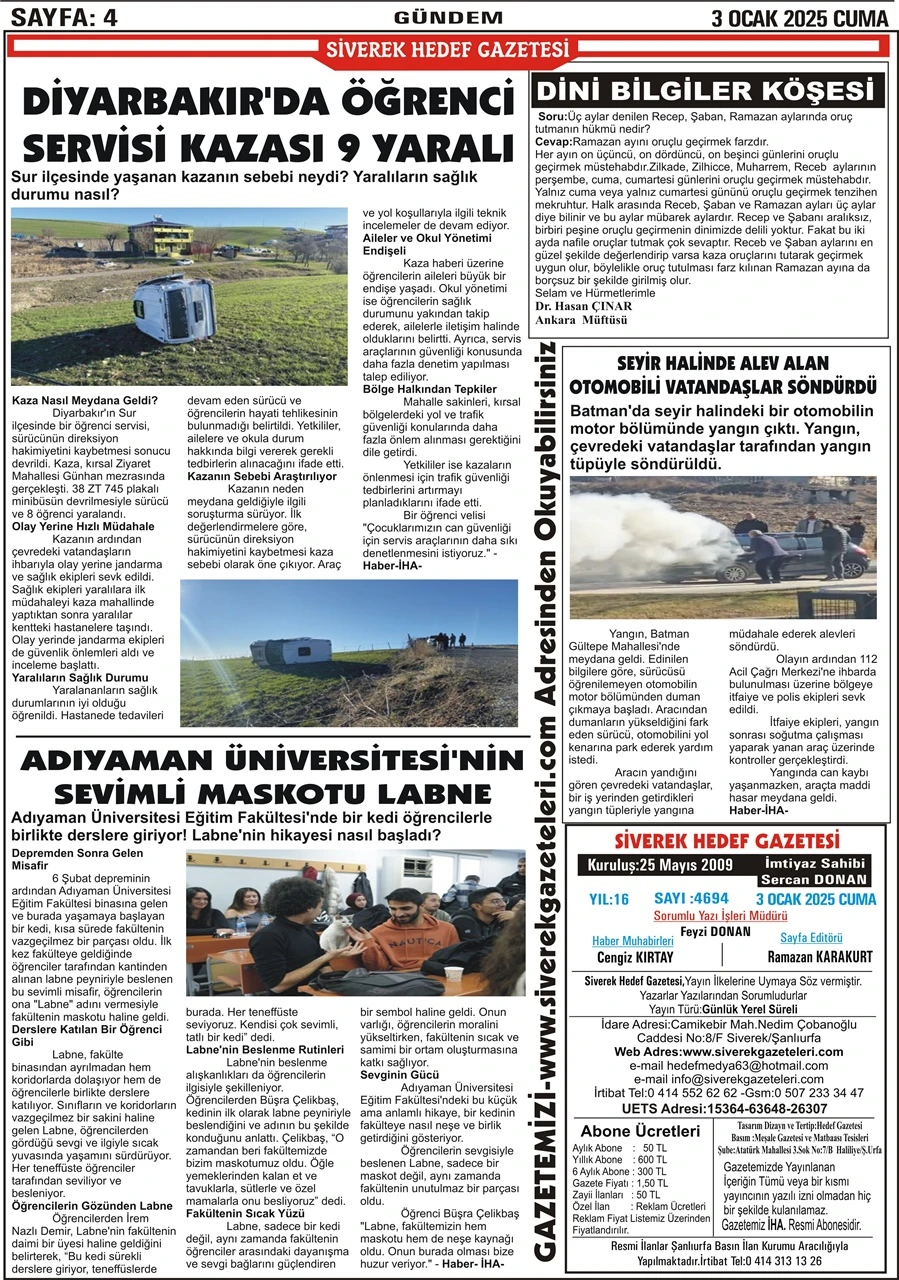 03.01.2025 Tarihli Gazetemiz