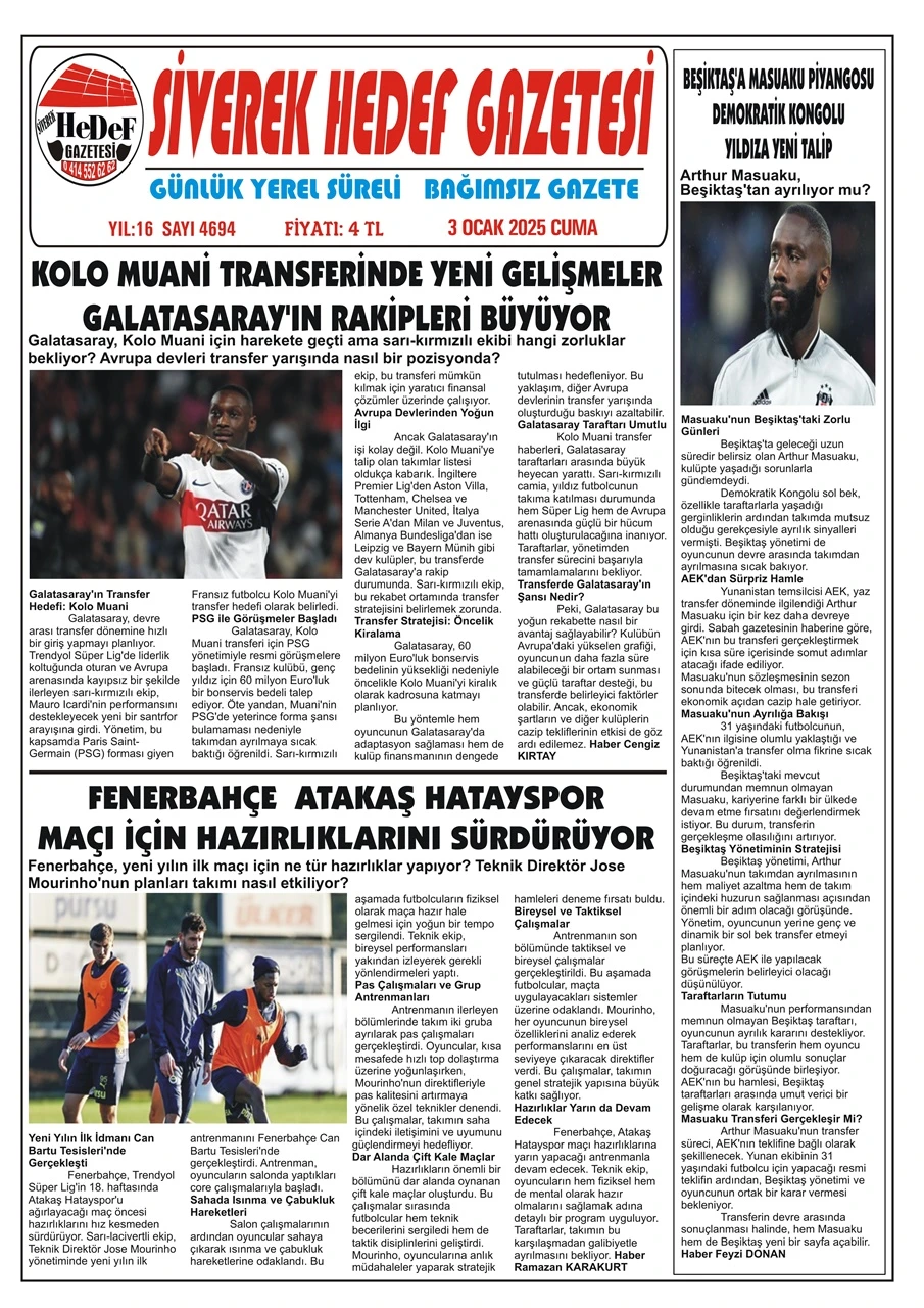 03.01.2025 Tarihli Gazetemiz