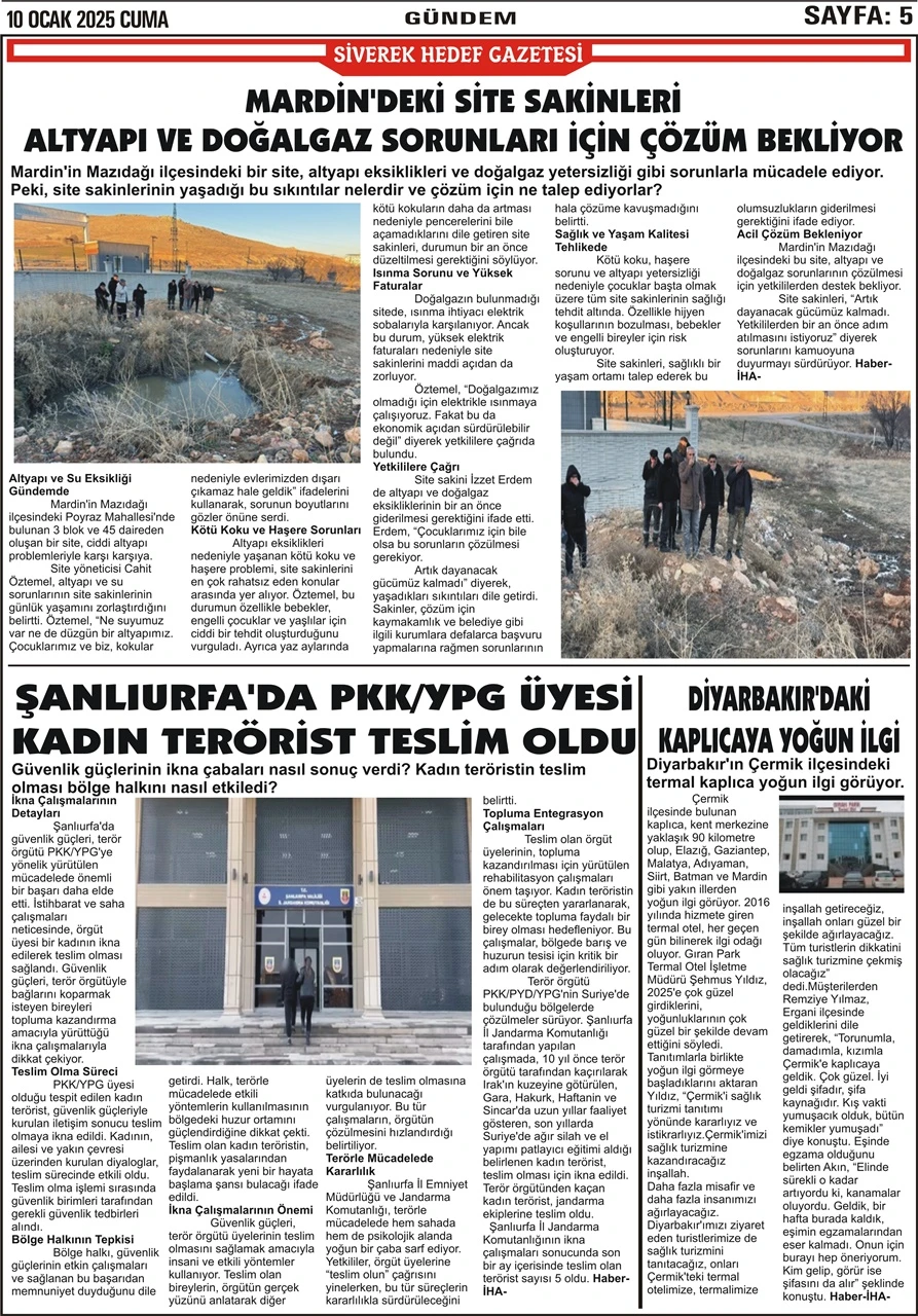 10.01.2025 Tarihli Gazetemiz