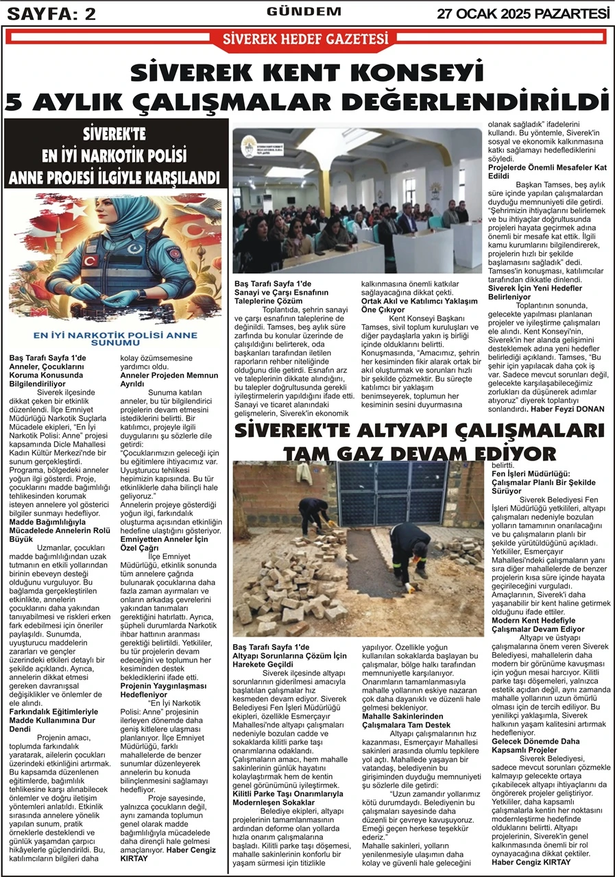 27.01.2025 Tarihli Gazetemiz