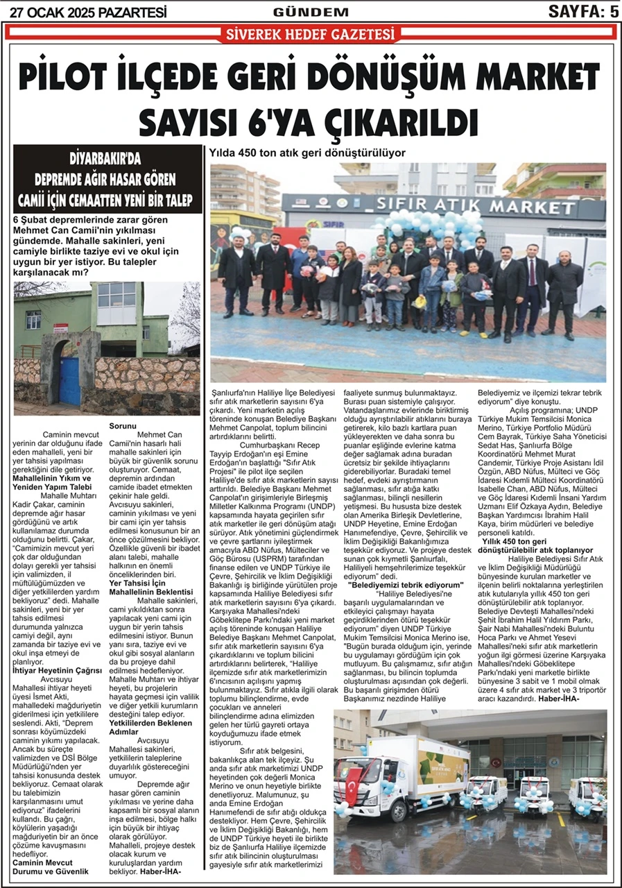 27.01.2025 Tarihli Gazetemiz