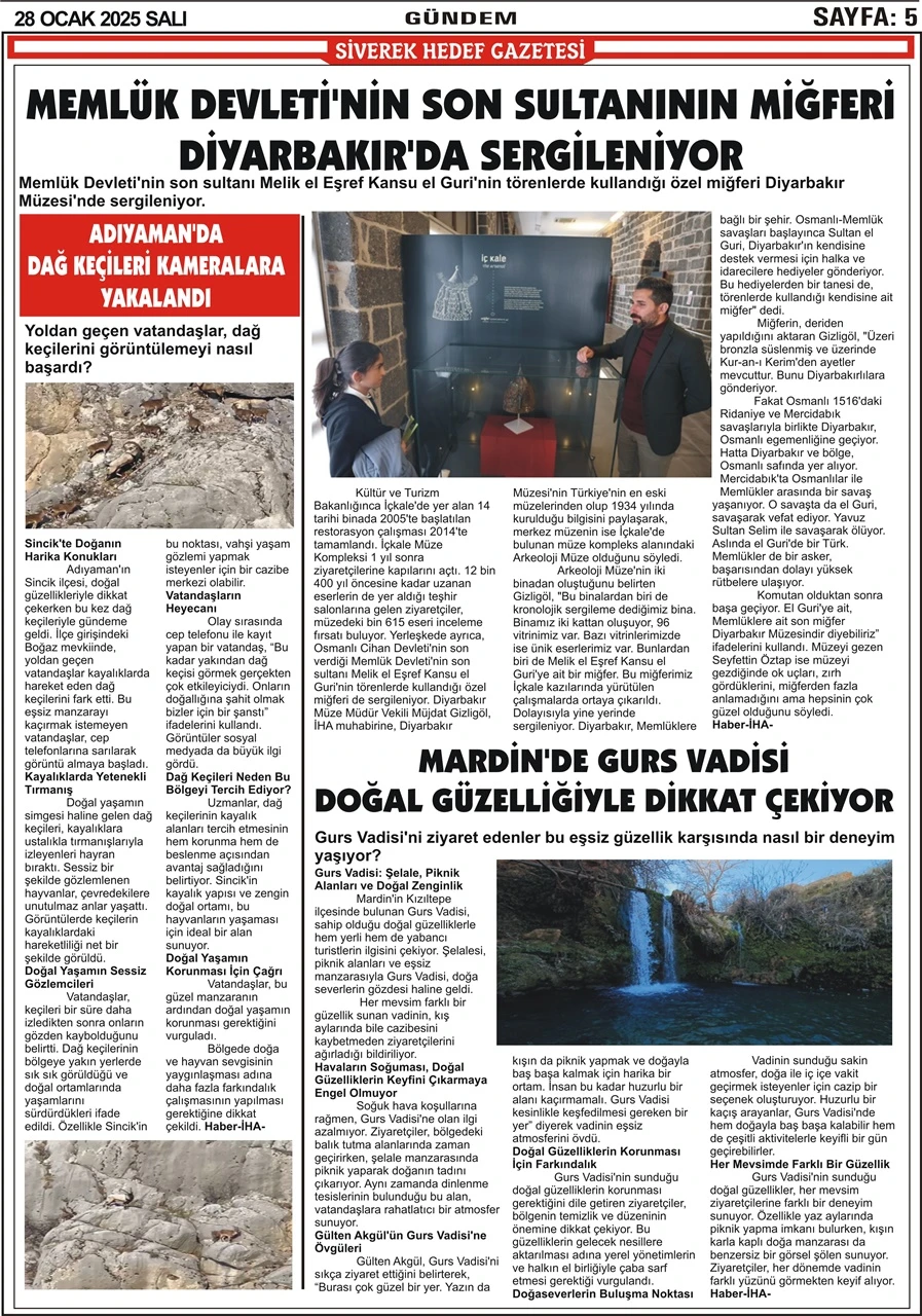 28.01.2025 Tarihli Gazeteöiz