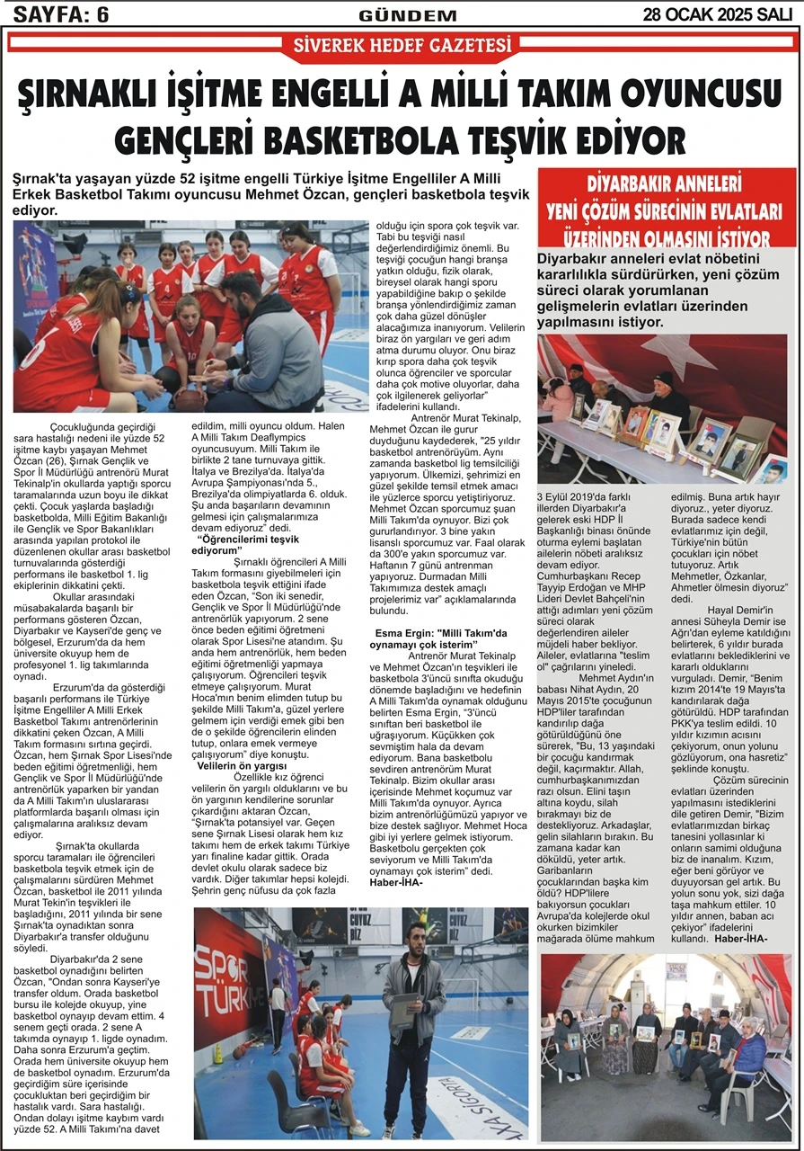 28.01.2025 Tarihli Gazeteöiz