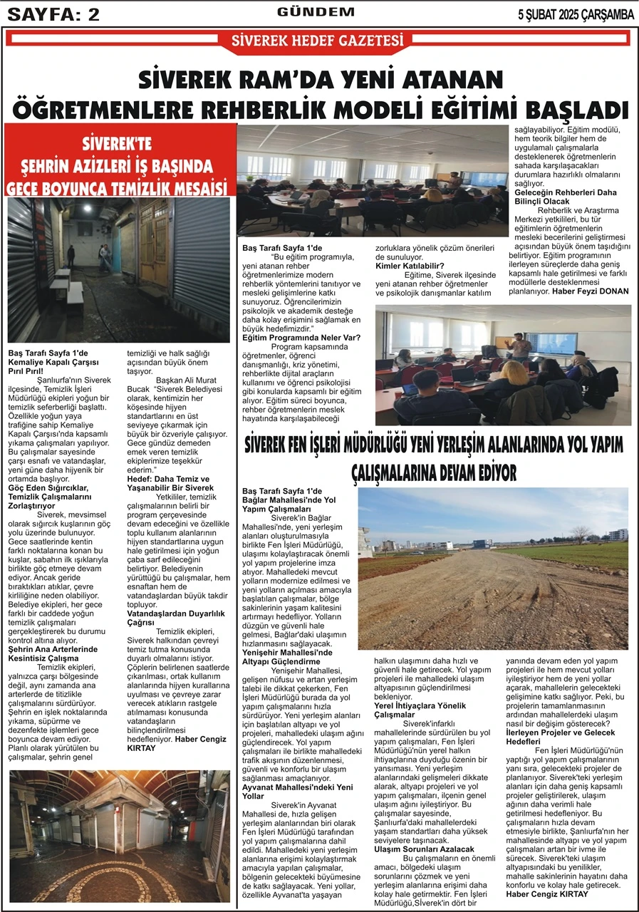 5.02.2025 Tarihli Gazetemiz