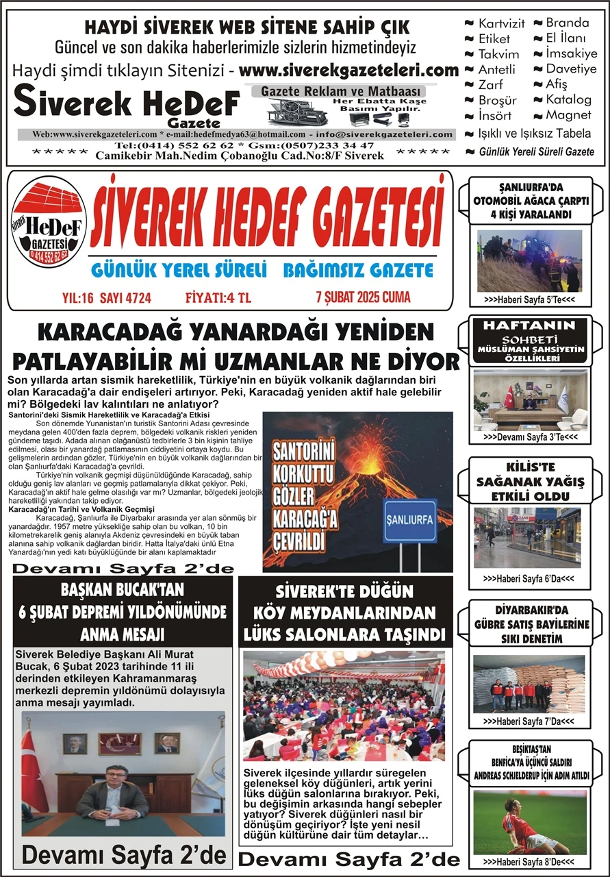 7.02.2025 Tarihli Gazetemiz