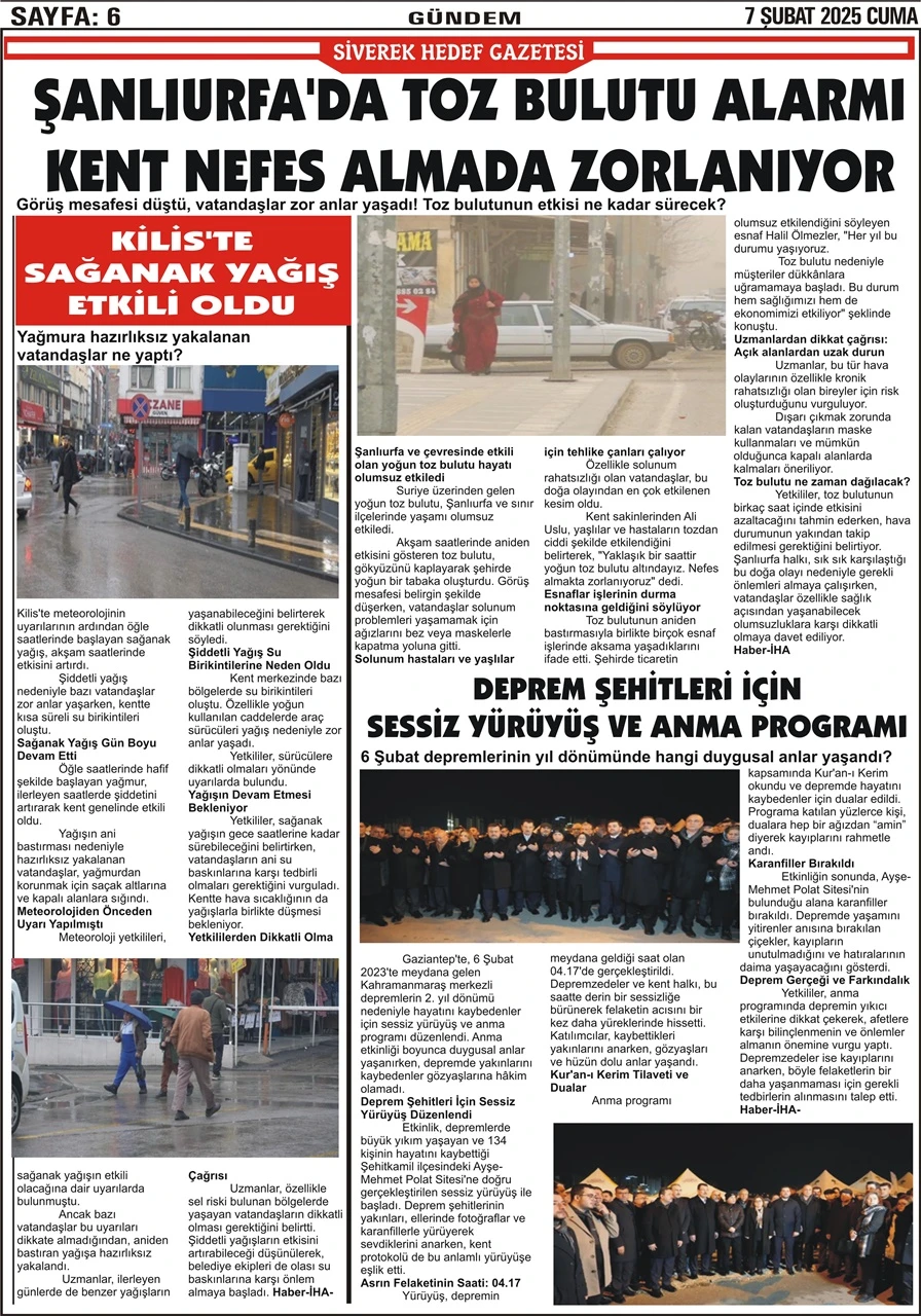 7.02.2025 Tarihli Gazetemiz