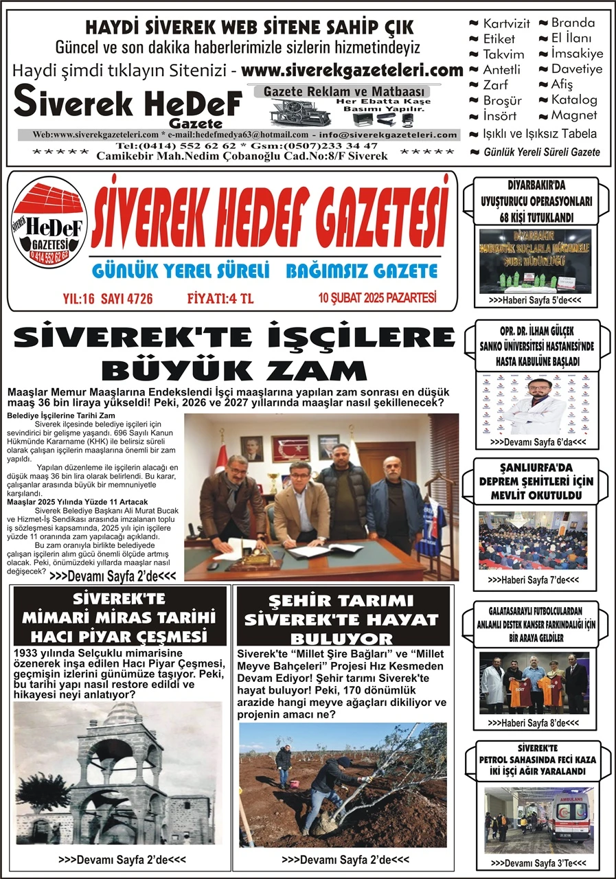 10.02.2025 Tarihli Gazetemiz