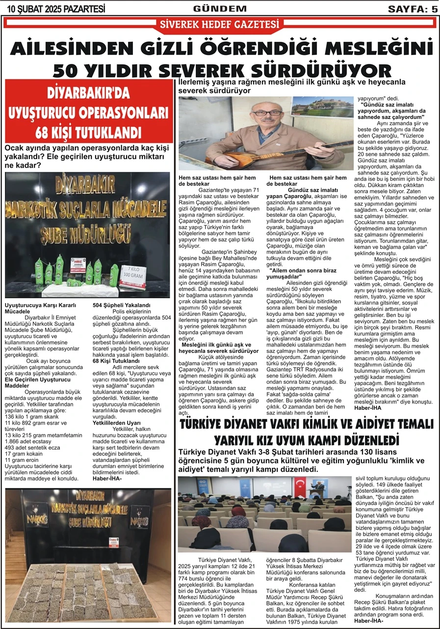 10.02.2025 Tarihli Gazetemiz