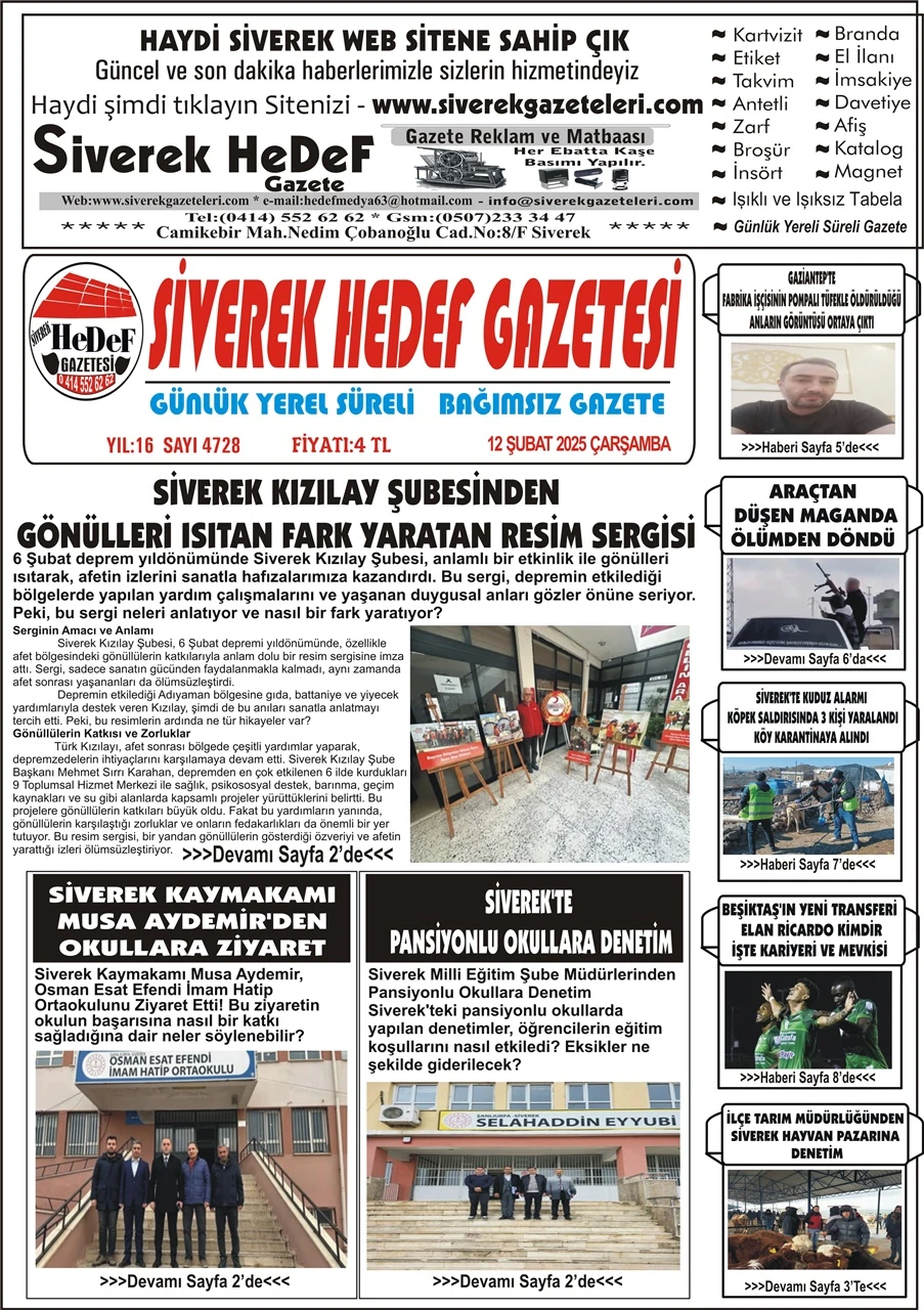 12.02.2025 Tarihli Gazetemiz