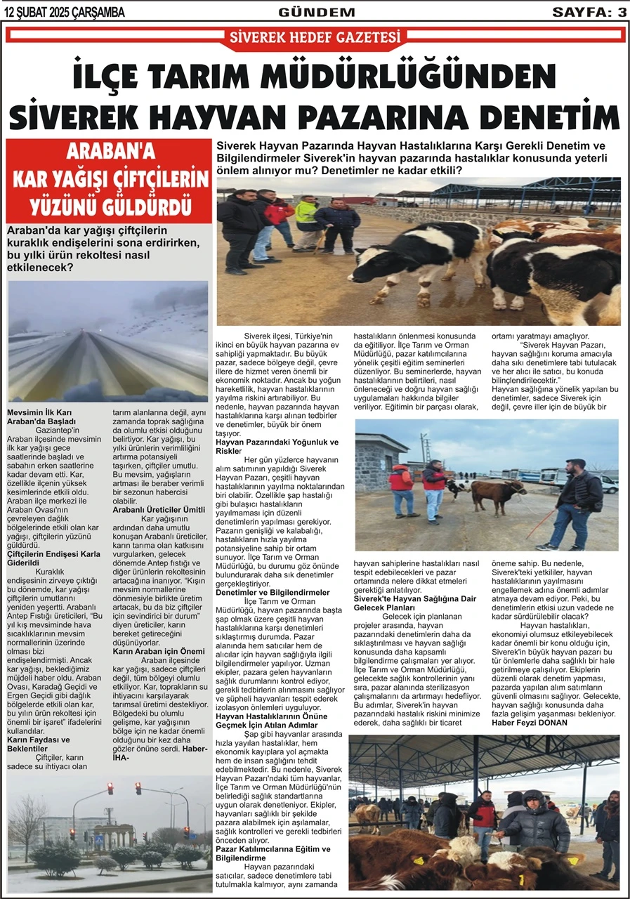 12.02.2025 Tarihli Gazetemiz