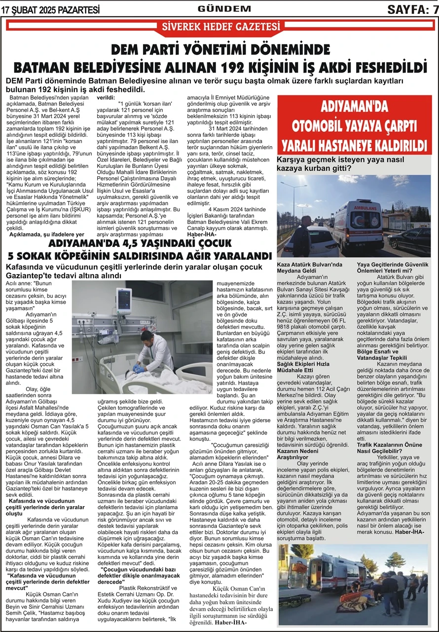 17.02.2025 Tarihli Gazetemiz