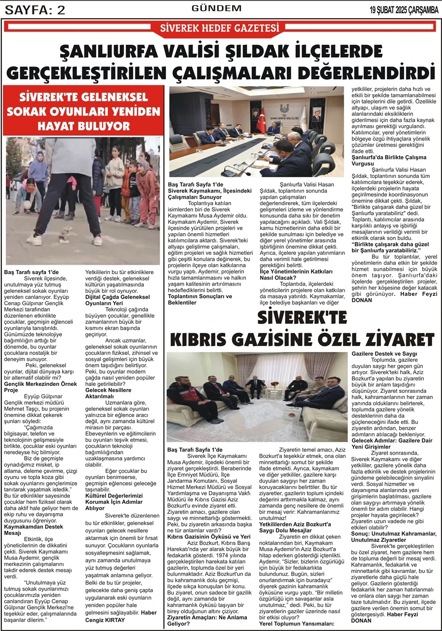 19.02.2025 Tarihli Gazetemiz