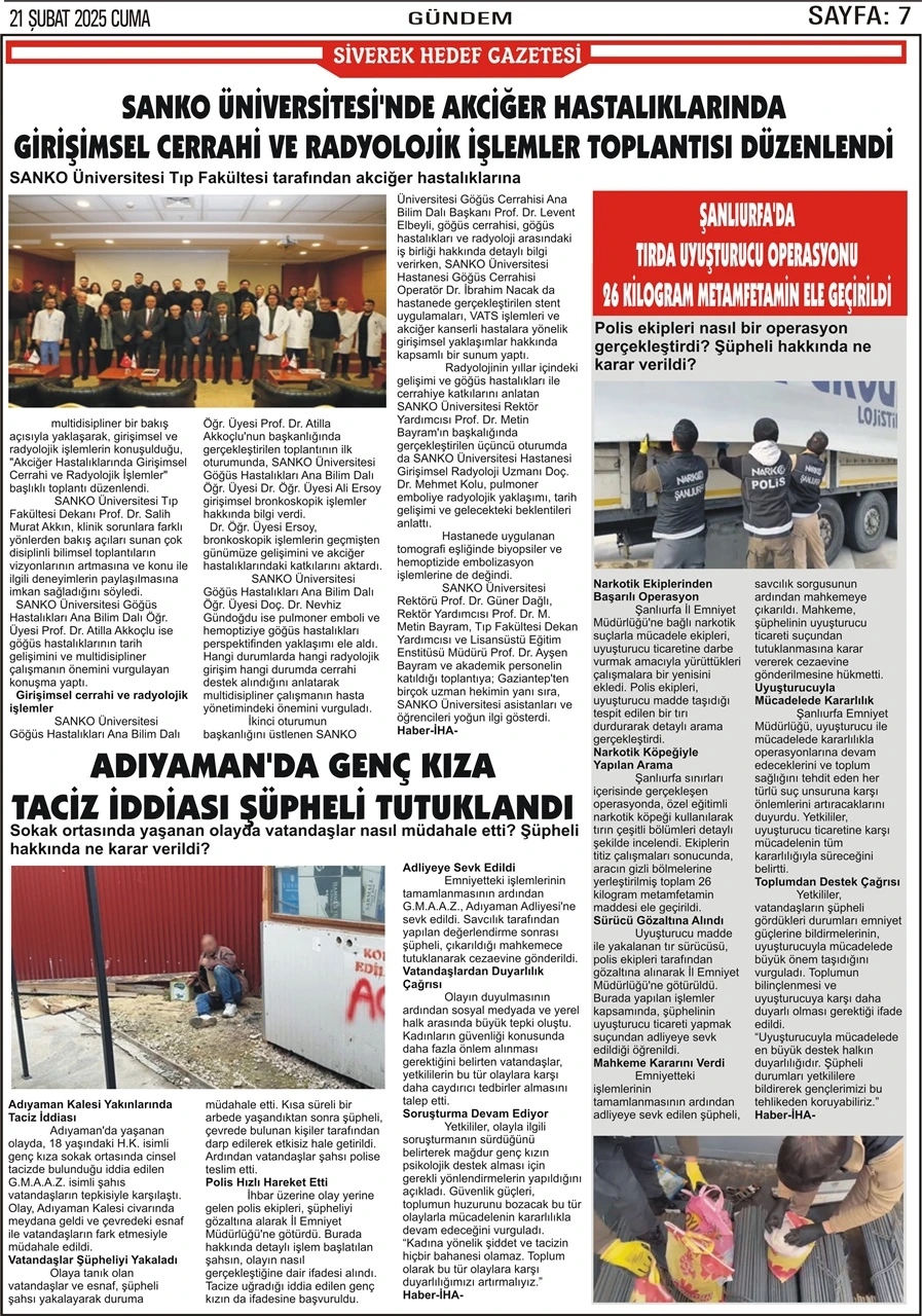 21.02.2025 Tarihli Gazetemiz