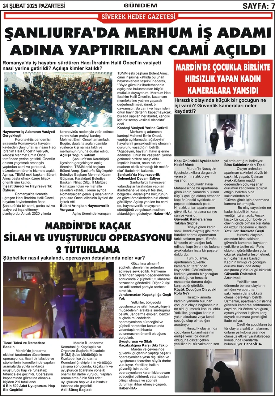 24.02.2025 Tarihli Gazetemiz