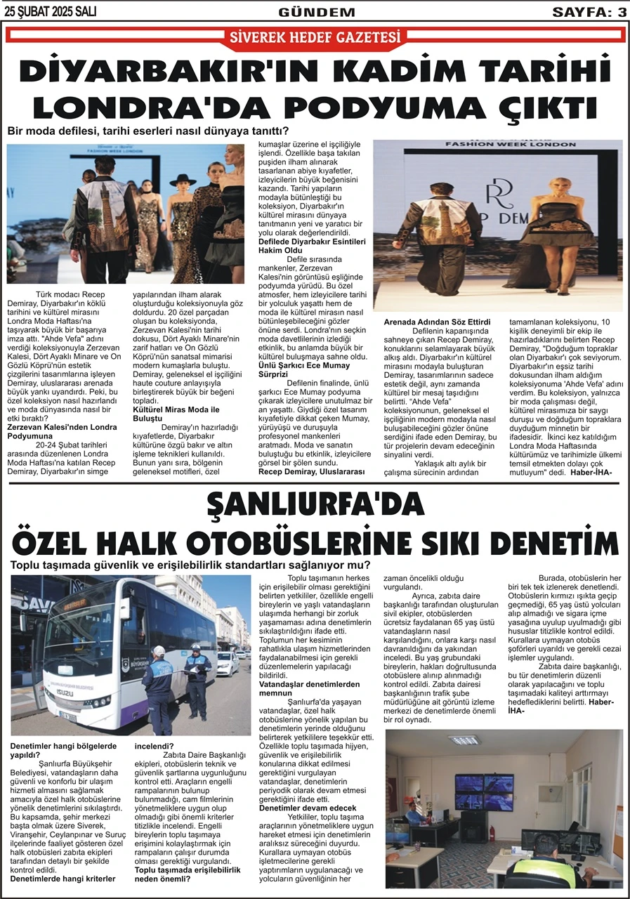 25.02.2025 Tarihli Gazetemiz