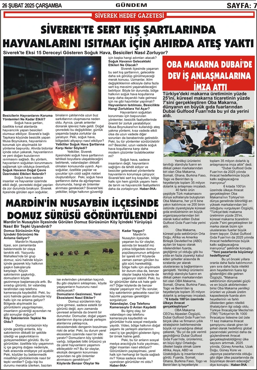 26.02.2025 Tarihli Gazetemiz