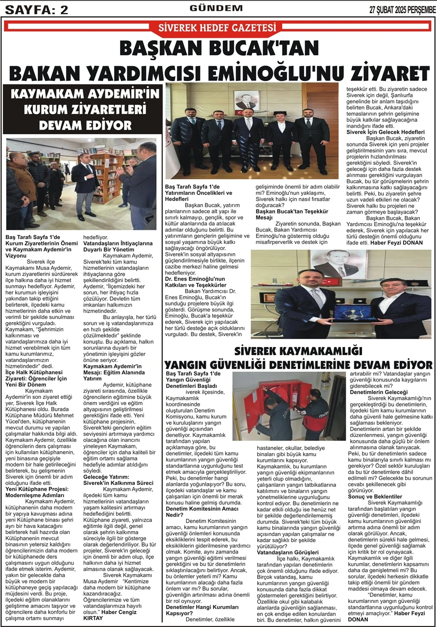 27.02.2025 Tarihli Gazetemiz