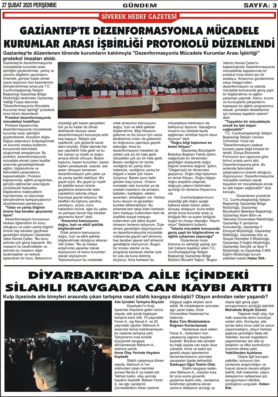 27.02.2025 Tarihli Gazetemiz