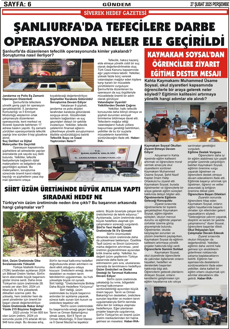 27.02.2025 Tarihli Gazetemiz