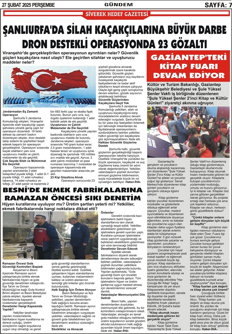 27.02.2025 Tarihli Gazetemiz