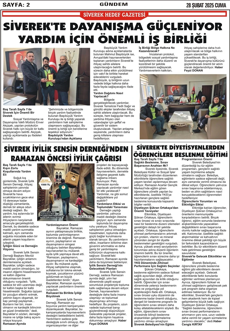 28.02.2025 Tarihli Gazetemiz