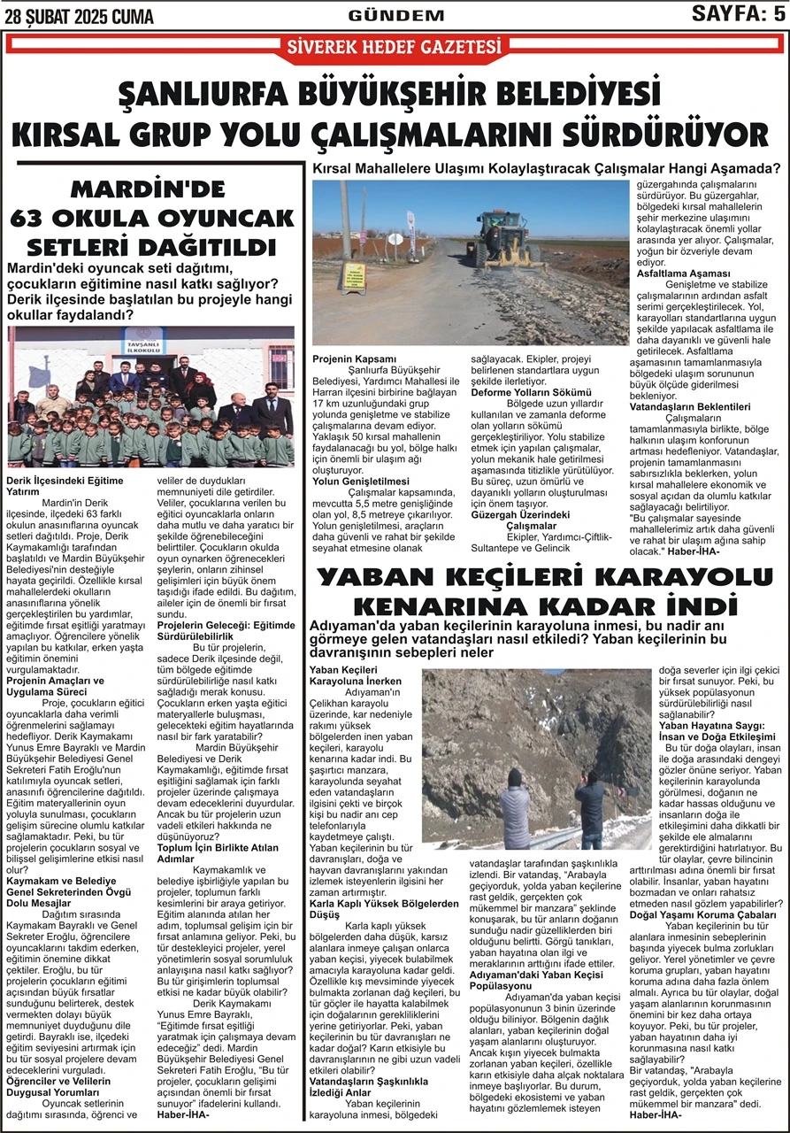 28.02.2025 Tarihli Gazetemiz